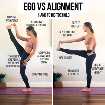 @esthermarieyoga Ego vs Alignment UtthitaHastaPadangusthasana ExtendedHandTo