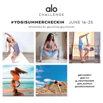 Alo June Challenge Announcement yogisummercheckin June 16th 25th