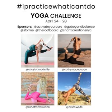 Cathy Madeo Yoga Challenge Announcement ipracticewhaticantdo April 24 28 Its easy