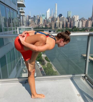 Cheryl NYC Yoga Teacher A hint for our peak