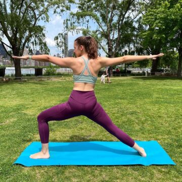 Cheryl NYC Yoga Teacher Channeling my warrior 2 energy
