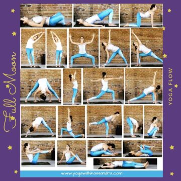 Halona Yoga Moon Salutation flow for flexibility Esneklik için