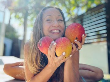 Kino MacGregor Who wants one These are ripe juicy mangos