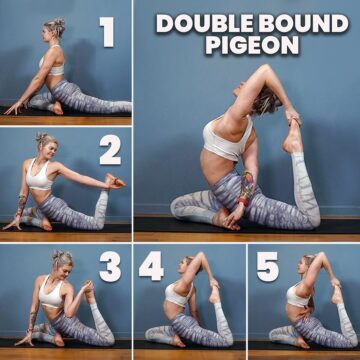 Liv Yoga Tutorials How To Double Bound Pigeon ⠀⠀⠀⠀⠀⠀⠀⠀⠀