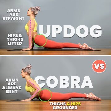 Liv Yoga Tutorials Updog vs Cobra ⠀⠀⠀⠀⠀⠀⠀⠀⠀ Two super