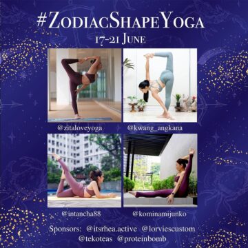 New Yoga Challenge 17 21 June ZodiacShapeYoga An imaginary belt