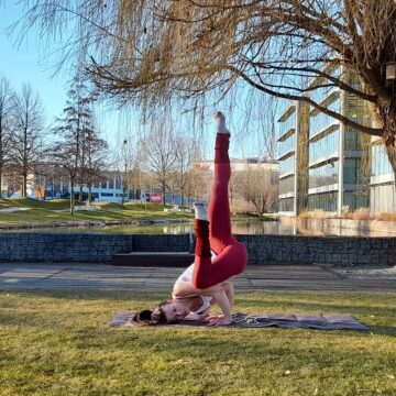 Petya FemalePowerYogis Day 4 and inversion to change perspective Our