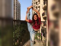 Riya Bhadauria Strike a pose while going out yogagirl yogatribe yogainfluencer YogaEveryW