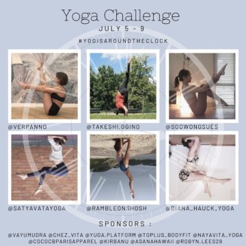 Satyavata Yoga Challenge Announcement July 5 9 YogisAroundTheClock Are