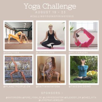 Satyavata Yoga New CHALLENGE ANNOUNCEMENT CallingYouInspiringYogis August 19 23 2021 Insp