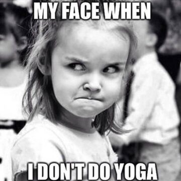 YOGA When I miss my yoga class ⠀⠀⠀⠀⠀⠀⠀⠀⠀ dm