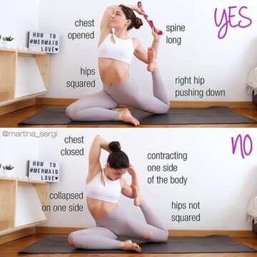 Yoga Alignment TutorialsTips @martina sergi EkaPadaRajakapotasanaVariation OneLeggedKingPigeonPoseVariati
