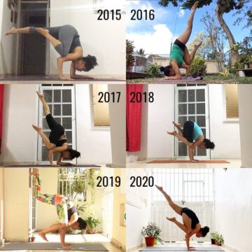 Yoga Alignment TutorialsTips @yogawithdalet Progress from 2019 2020 I only held