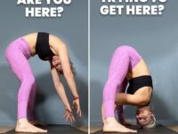 Yoga Credit by @livinleggings ⠀ Wanna wide leg fold a