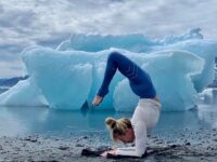 Yoga Goals by Alo Doing yoga in unusual spots @leighyogipilot