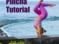 Yoga Practice Video by @leighyogipilot ⠀ Pinchamayurasana All the tools