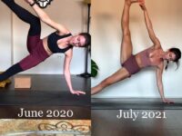 one year of extended side plank progress I remember