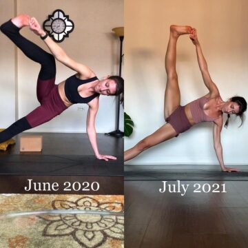 one year of extended side plank progress I remember