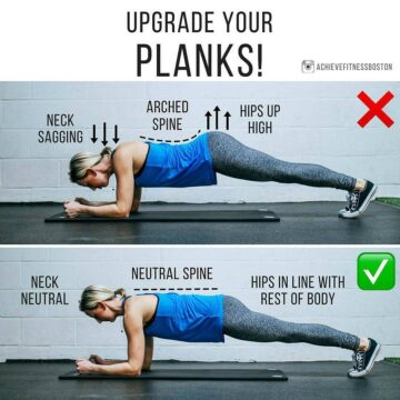 @achievefitnessboston Planks are one of the most commonly performed