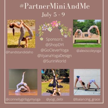 Amiarie Yoga Inversions NEW YOGA CHALLENGE PartnerMiniAndMe July 5