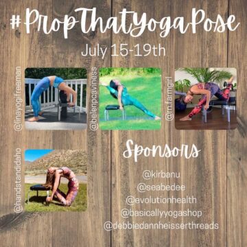 Amiarie Yoga Inversions Yoga Challenge Announcement PropThatYogaPose July 15 19