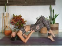 April Yoga Journey Fish pose for day 2 of