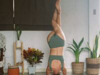 April Yoga Journey Inverting my garudasana MoonAloYogis Day 5