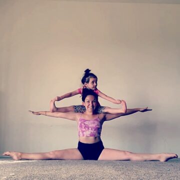 Flexibility Friday with my sweet little This split pose