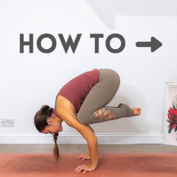 Hatha Yoga Classes How to Crow Pose step by step • Follow
