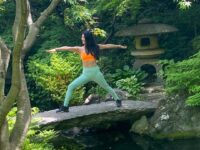 Jo in Tokyo Japanese gardens always have water either