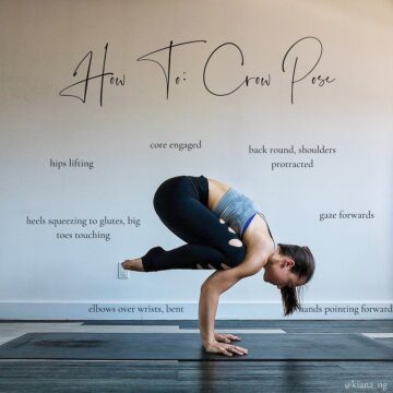 KIANA NG Yoga Handstands HOW TO CROW POSE⁠⠀