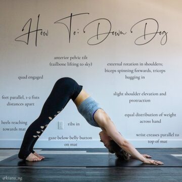 KIANA NG Yoga Handstands HOW TO DOWN DOG⁠⠀