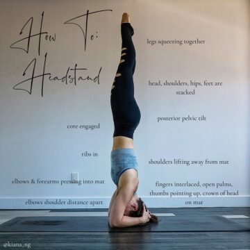 KIANA NG Yoga Handstands HOW TO HEADSTAND⁠⠀ ⁠⠀