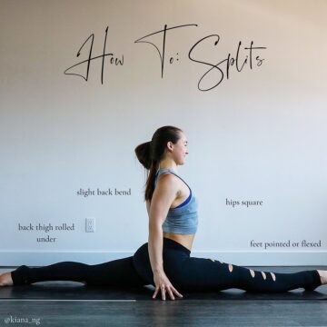 KIANA NG Yoga Handstands HOW TO SPLITS⁠⠀ ⁠⠀