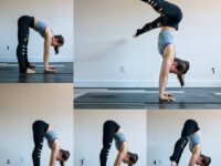 KIANA NG Yoga Handstands HOW TO STRADDLE PRESS⁠⠀