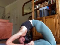 Maddie And the head is on the feet in Kapotasana