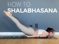 Maike Yoga Strength Fit HOW TO SHALABHASANA Thanks