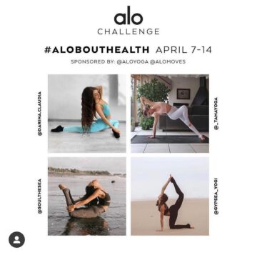 Mia Joining my first ever yoga challenge alobouthealth in honor