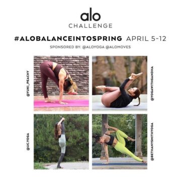 New Challenge Announcement AloBalanceIntoSpring April 5 12 ⠀⠀ Welcome Spring