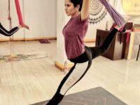 Nikki Time to learn something new Anti gravity Yoga