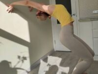 Olga Yoga 🧘‍♀️💜🕉️ Day 1x20e30x20e3 of StopDropAndWheel with @cyogalife