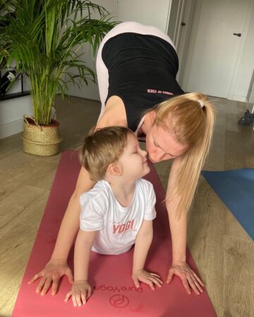 Sara Yogateacher Day4 of embracefamilyyoga any inversion Our gallery