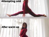 Warming up is not only beneficial because it helps