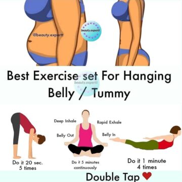 YOGA EVERY DAY Best exercise set for hanging belly and