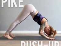 YOGA EVERY DAY PIKE PUSH UP by @kickassyoga also known