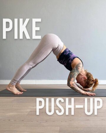 YOGA EVERY DAY PIKE PUSH UP by @kickassyoga also known