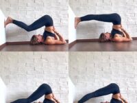 Yoga Alignment TutorialsTips @adellbridges Halasana PlowPose on @yogaalignment ・ ・