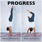 Yoga Alignment TutorialsTips @ch3rlieflow Progress isnt a linear process sometimes