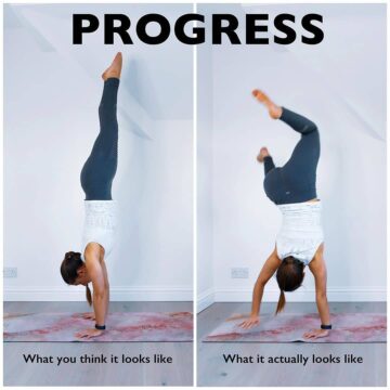 Yoga Alignment TutorialsTips @ch3rlieflow Progress isnt a linear process sometimes
