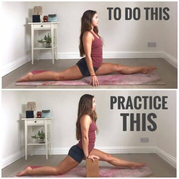 Yoga Alignment TutorialsTips @ch3rlieflow Working towards frontsplits but need more